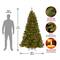 7 ft. Pre-lit North Valley Spruce Full Artificial Christmas Tree, Clear Lights